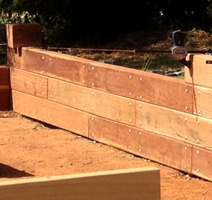 timberwood retaining walls